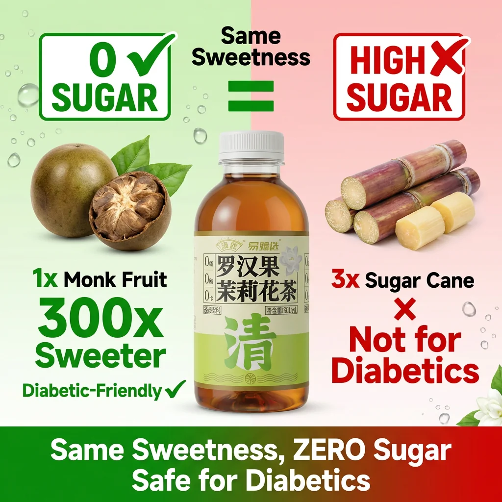 Monk Fruit Jasmine Tea | 0 Sugar | Natural Sweetness additional selling point